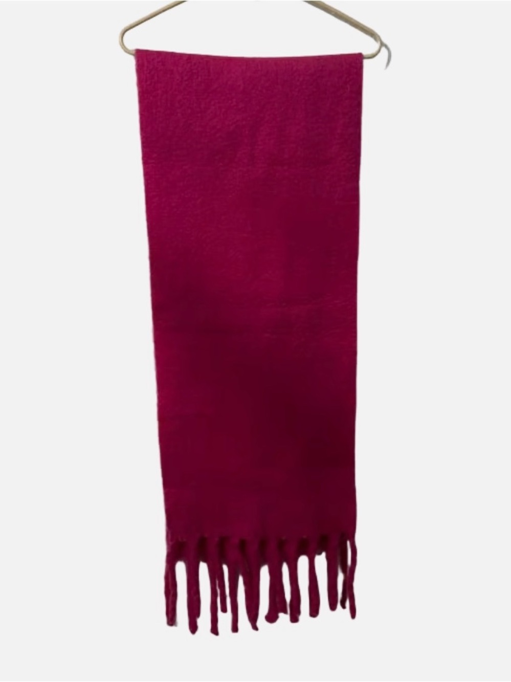 Women’s Magenta Fringe Scarf - Brand
